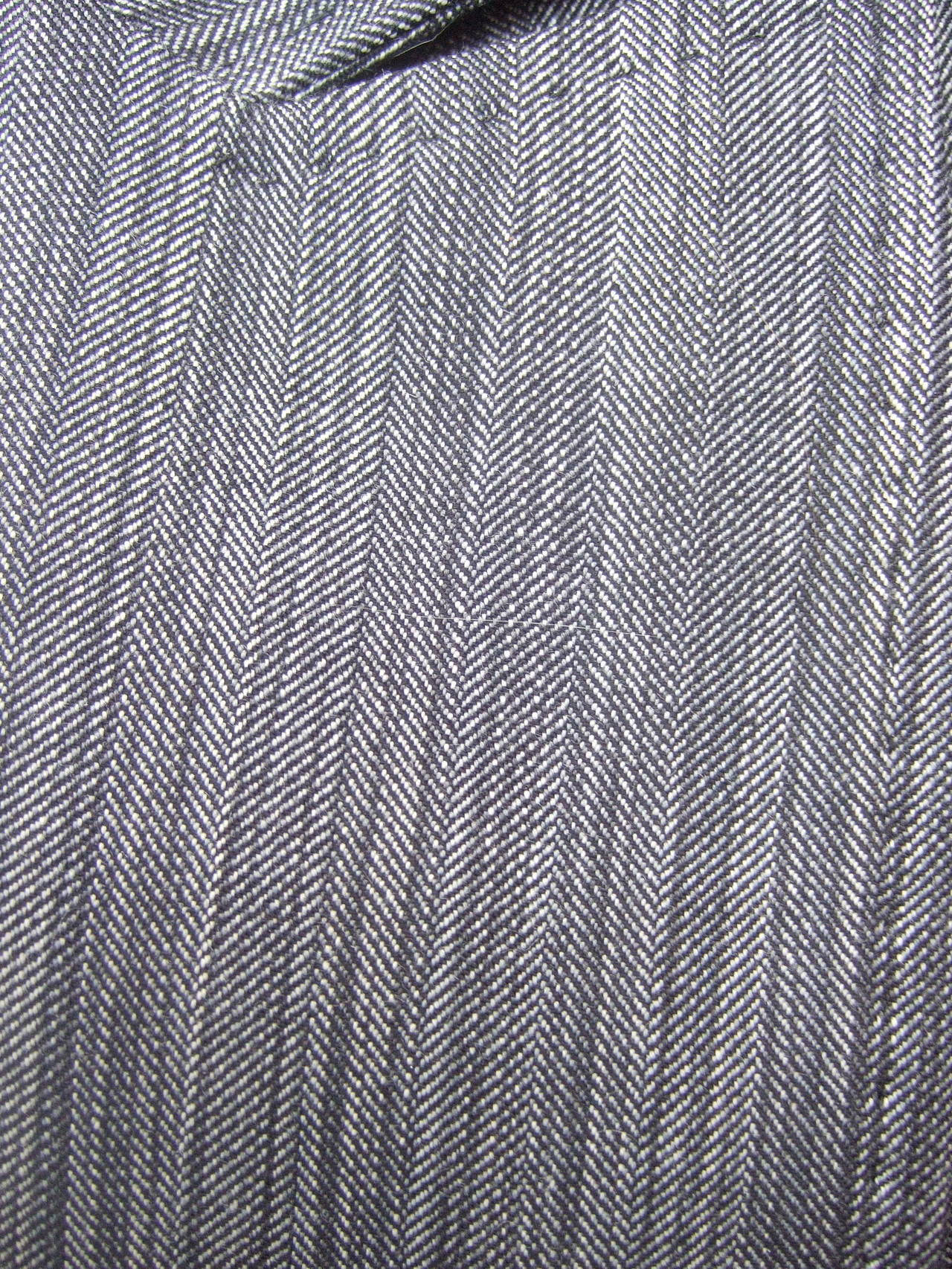 Maßgeschneiderte Jacke von Herve Leger Paris aus grauer Wolle, US Größe 4 im Angebot 4