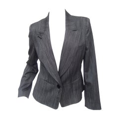 Herve Leger Paris Gray wool tailored jacket US Size 4