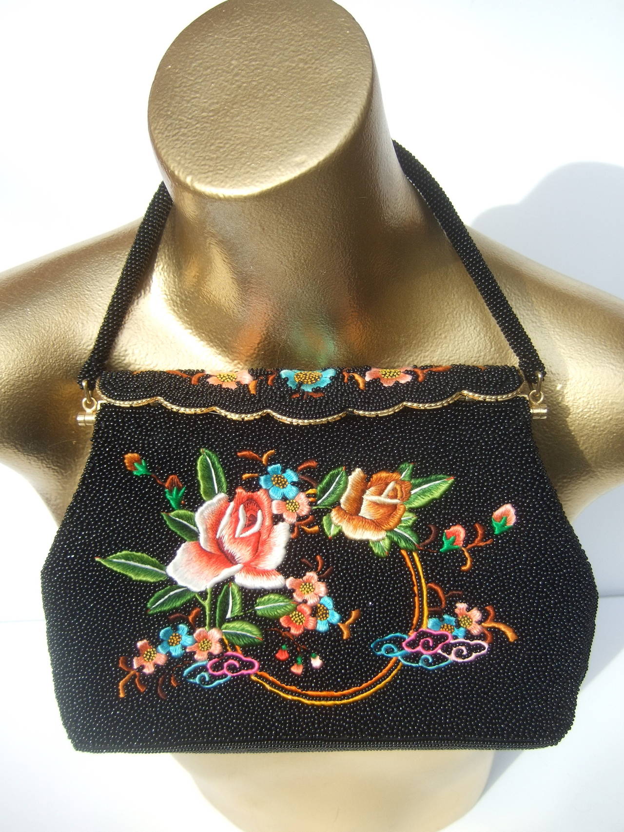 vintage beaded evening bag