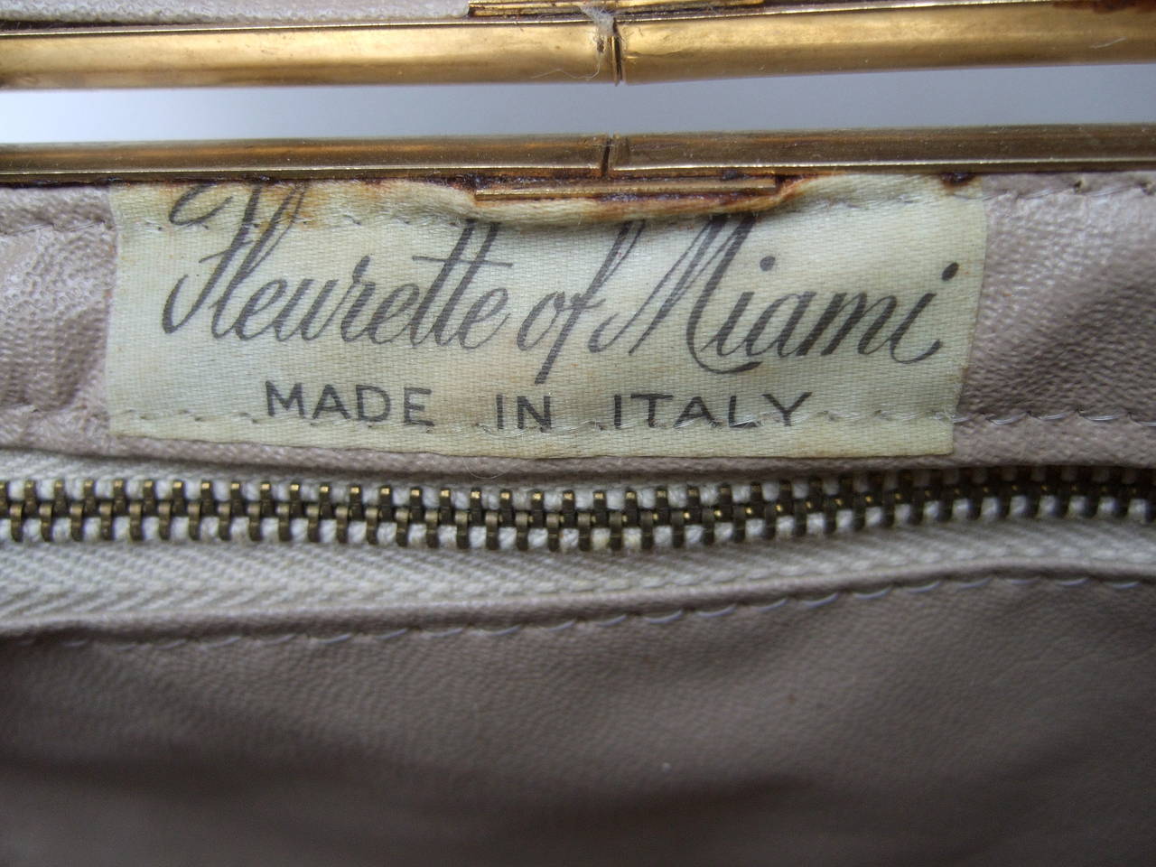Mod Cut Velvet Italian Box Handbag c 1970 2