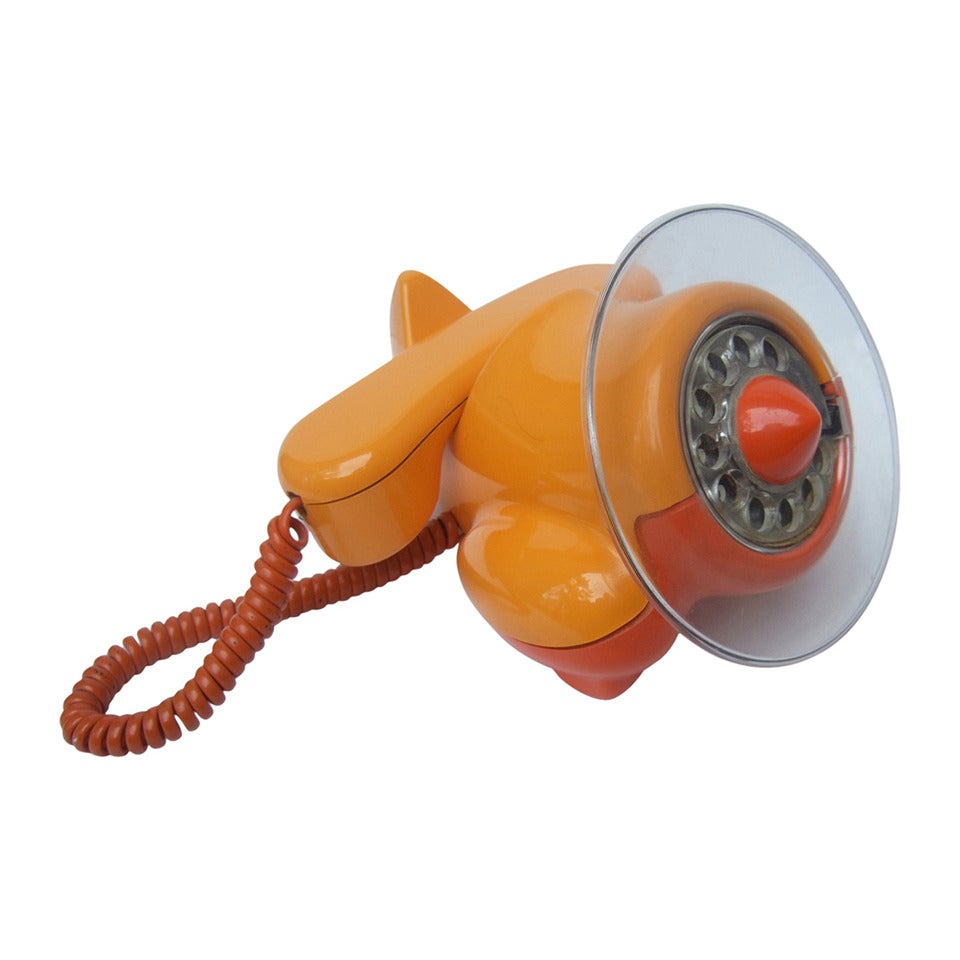 Whimsical Mod Novelty Airplane Telephone c 1970s