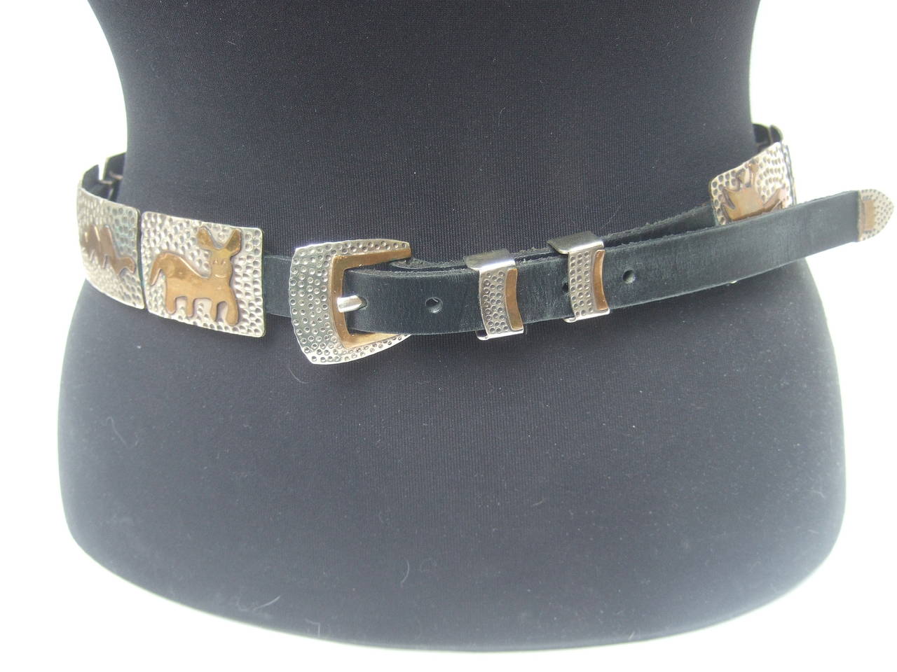 Hand Forged Mixed Metal Artisan Animal Belt Designed by Lunacy Alpaca 2