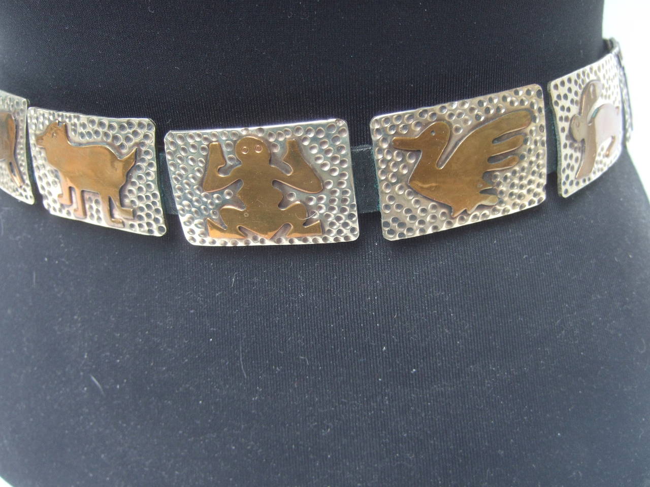 Hand Forged Mixed Metal Artisan Animal Belt Designed by Lunacy Alpaca 4