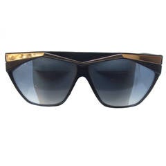 Charles Jourdon Paris Ebony Lucite Tinted Eye Glasses