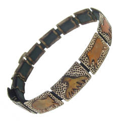 Hand Forged Mixed Metal Artisan Animal Belt Designed by Lunacy Alpaca 7