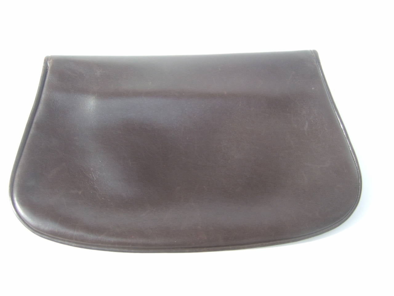 Gucci Iconic Chocolate Brown Leather Blondie Clutch c 1970 2