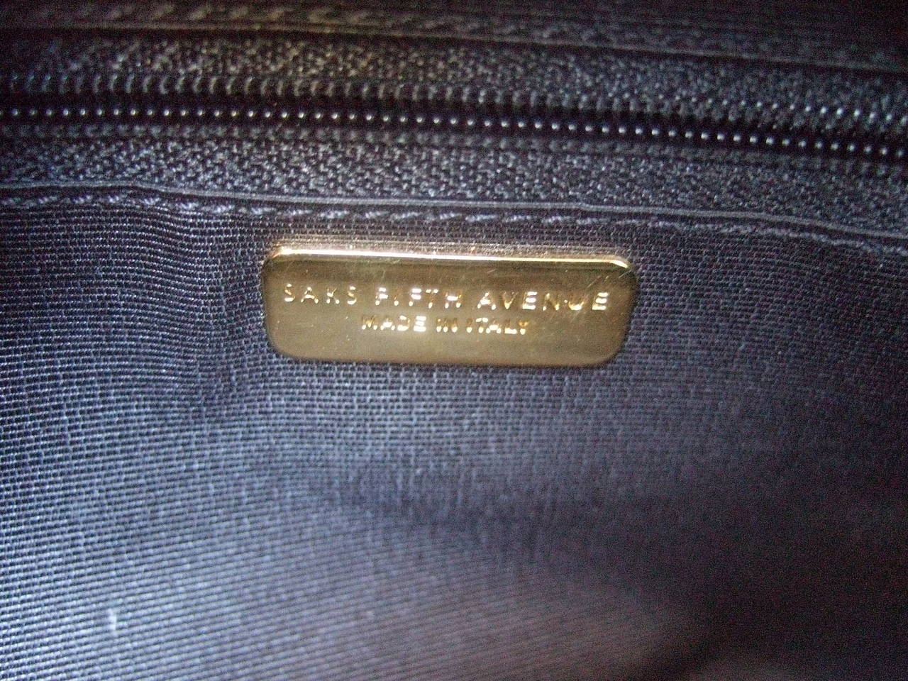 Saks Fifth Avenue Striped Velvet Handbag Made in Italy In Excellent Condition For Sale In University City, MO