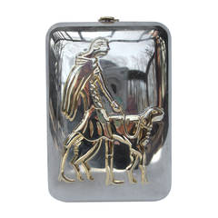 Unique Figural Metal Woman Evening Bag c 1980 2