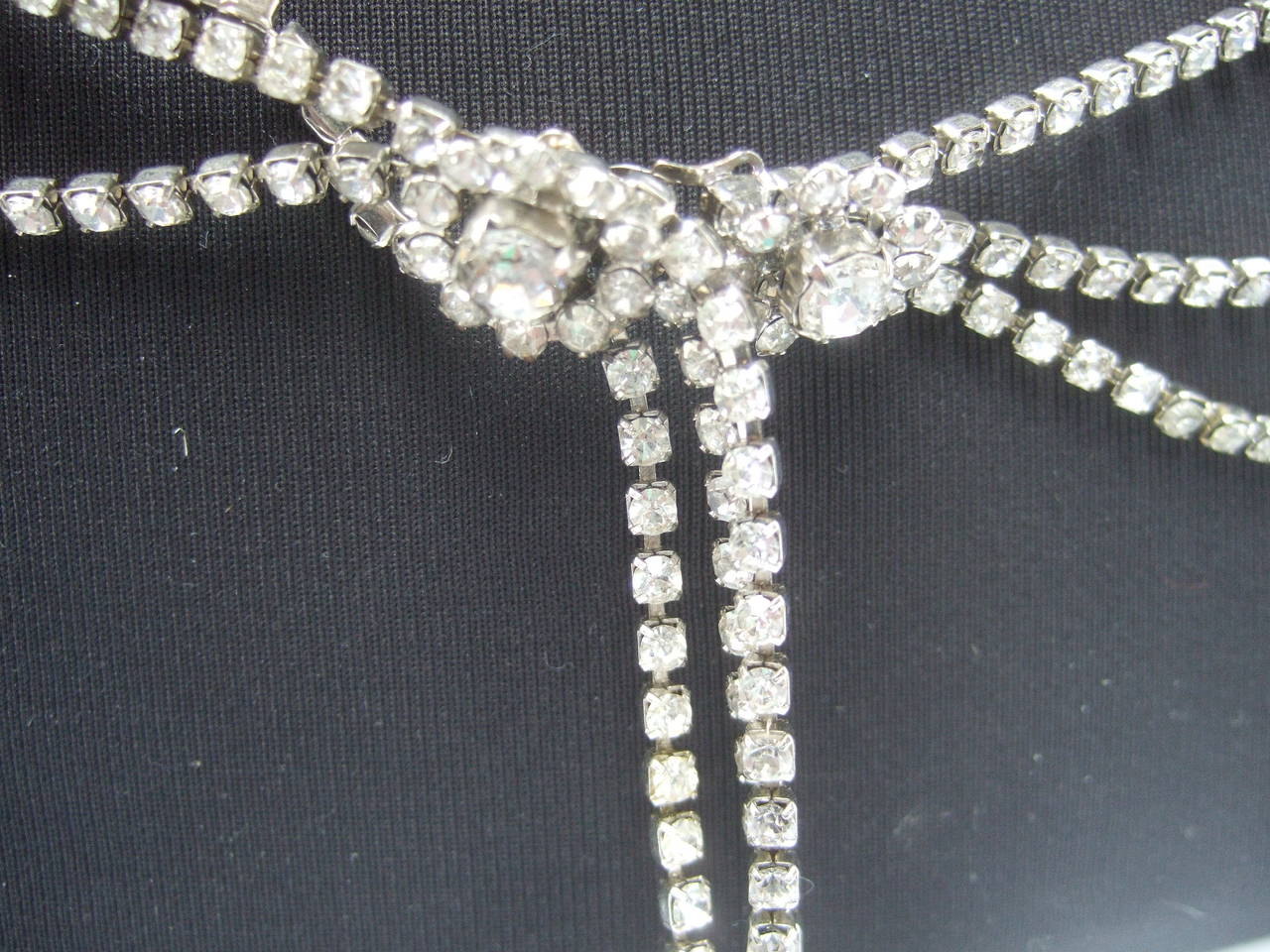 Women's Christian Dior Diamante Crystal Rhinestone Belt c 1970