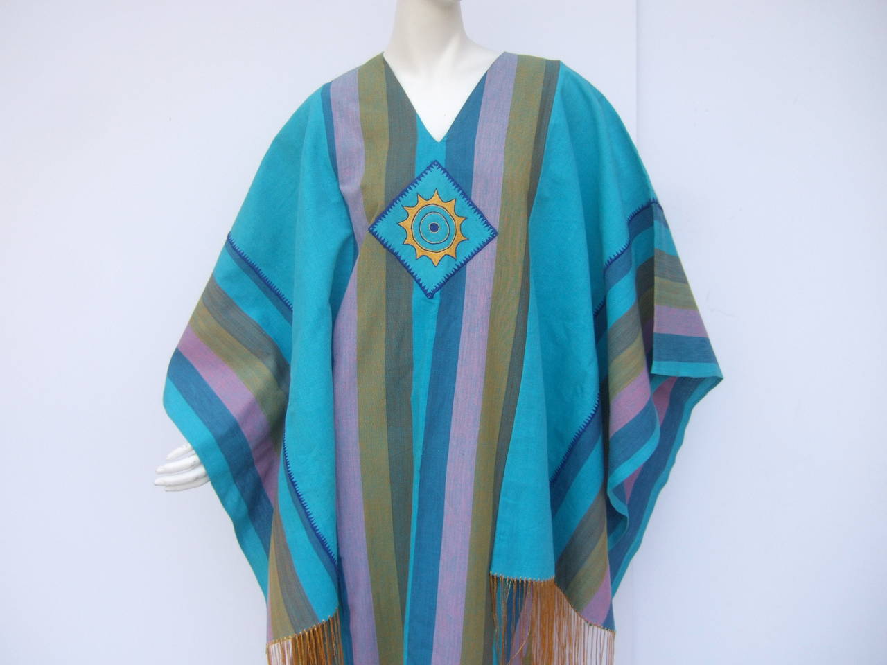 1970s Spectacular Angel Wing Caftan Designed by Josefa In Excellent Condition In University City, MO
