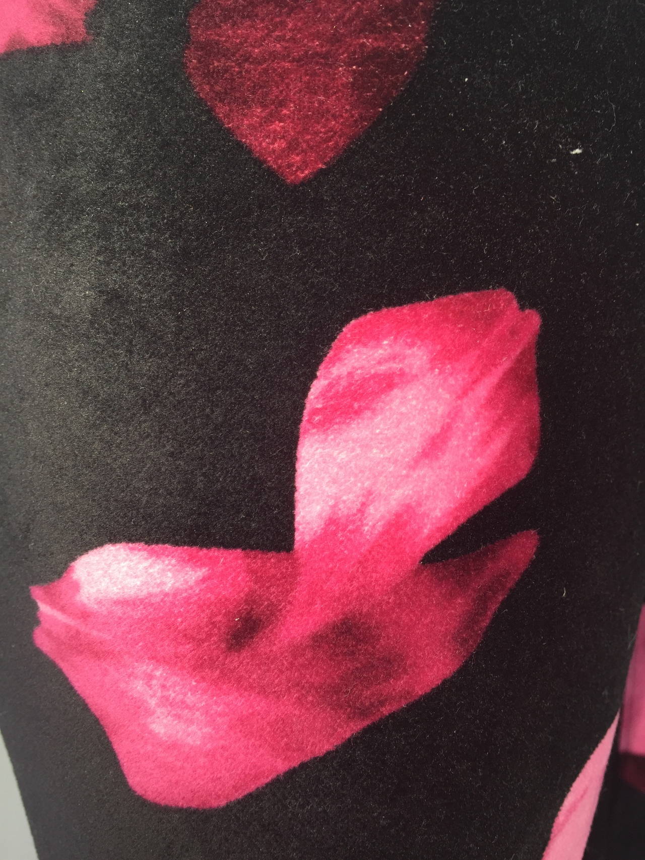 Valentino Rose Petal Velvet Boots In Excellent Condition In University City, MO