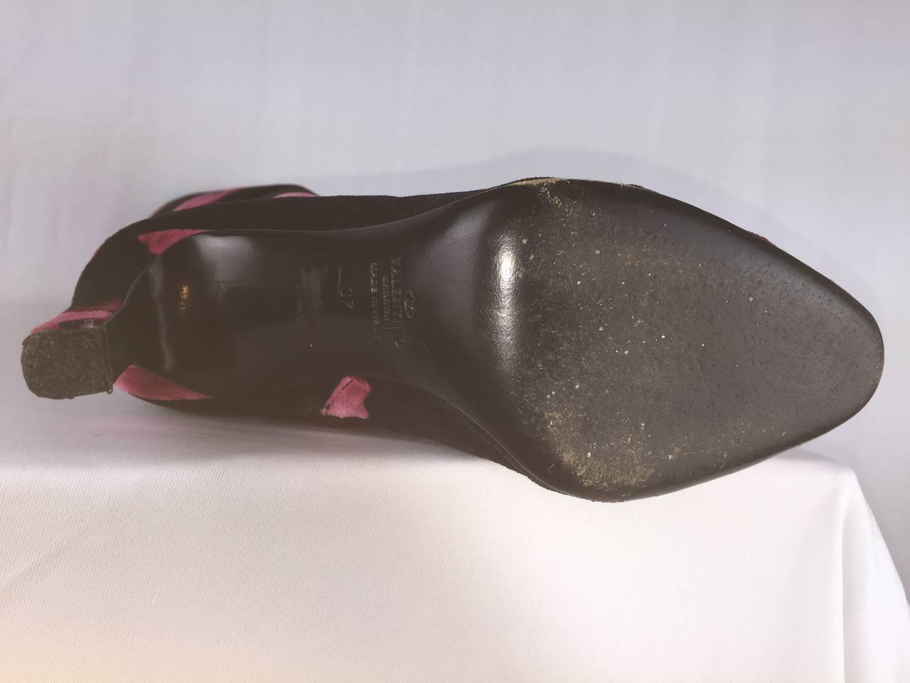 Valentino Rose Petal Velvet Boots 2