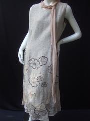 Stylish Woven Applique Illusion Design Sheath Dress US Size 12