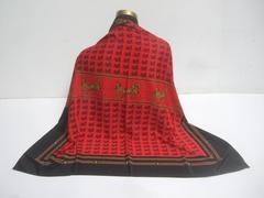 Hermes Paris Silk Horse and Carriage Scarf in Hermes Box