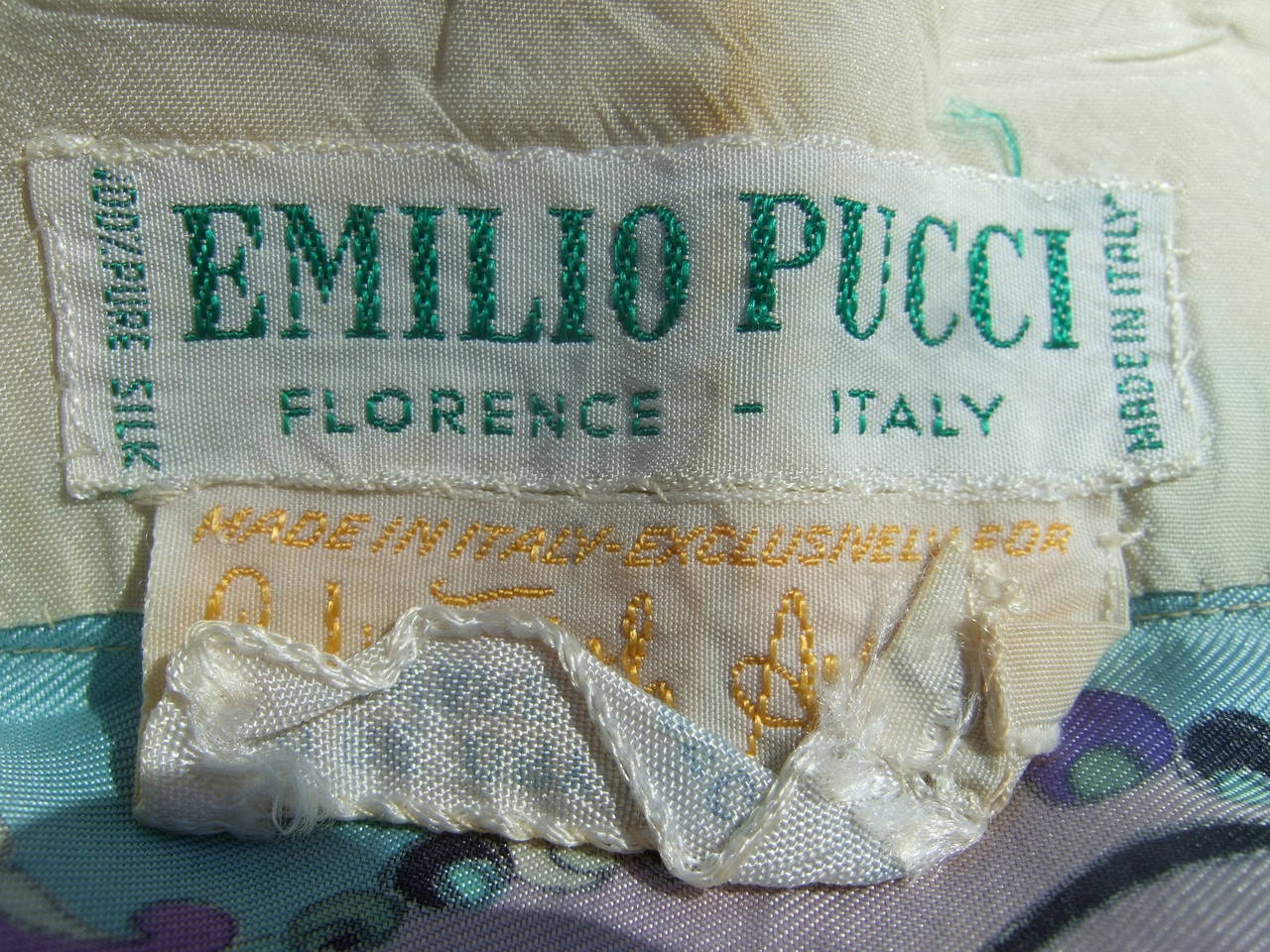 Emilio Pucci Pastel Silk Camisole Top for Saks Fifth Avenue c 1970 3