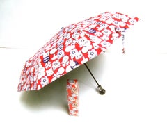 Chanel Whimsical Katze Thema Regenschirm in Chanel Box Circa 21st C