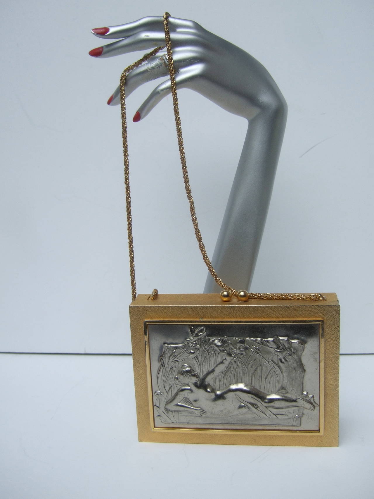 Exquisite Italian Gilt Metal Evening Bag Designed by Harry Rosenfeld at 1stDibs gilt bag