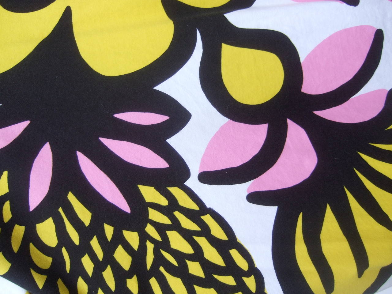Marimekko Bold Abstract Flower Print Cotton Dress 2