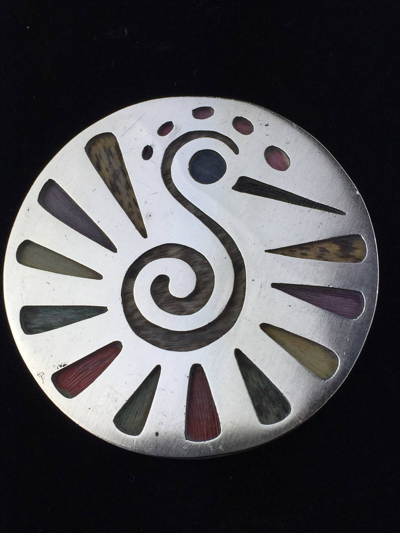 Vintage Los Castillo  Mexican Sterling Brooch