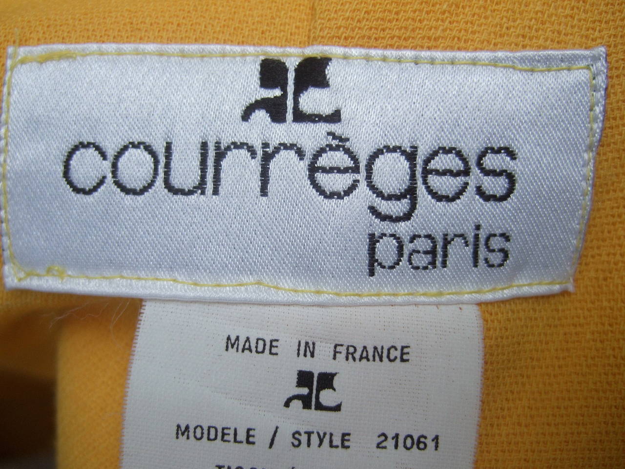 Courreges Paris Mod Wool Vest & Skirt Ensemble c 1970 2