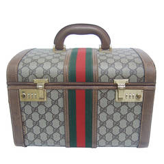 RESERVED SALE PENDING Gucci Luxurious Vintage Travel Case Made in Italy c 1970s