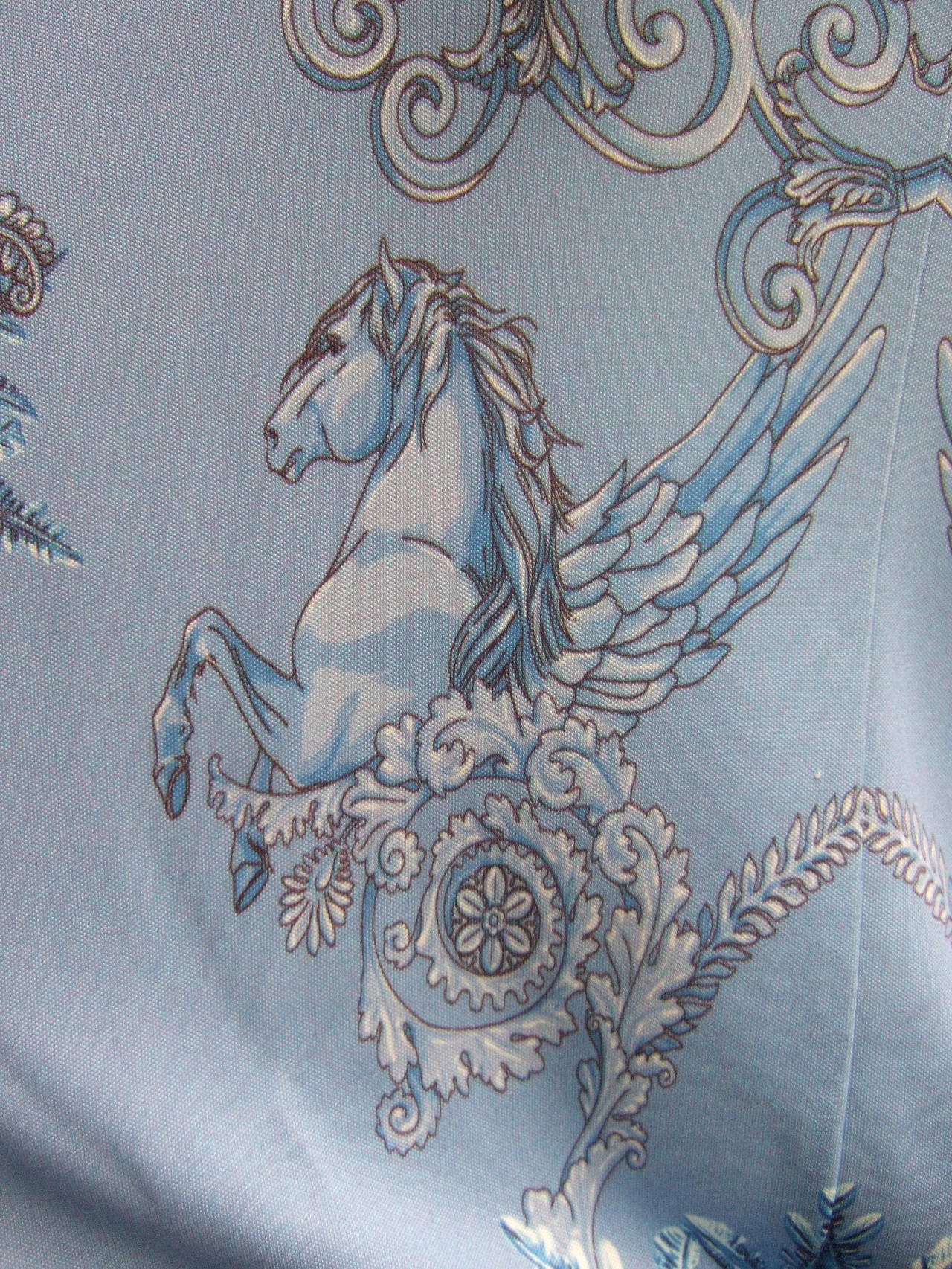 Versace Collection Spectacular Pegasus Design Jersey Knit Dress 4