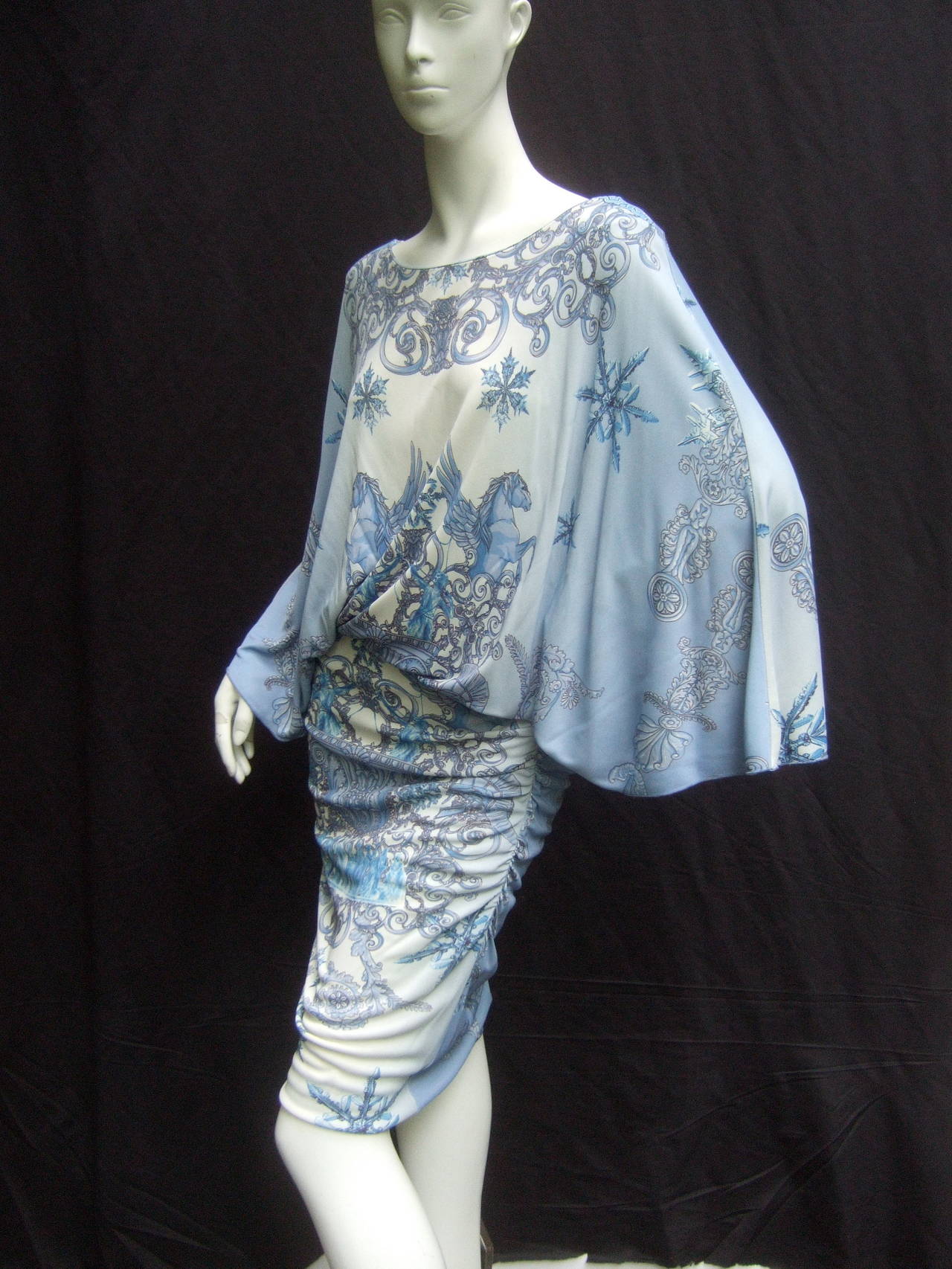 Versace Collection Spectacular Pegasus Design Jersey Knit Dress at ...