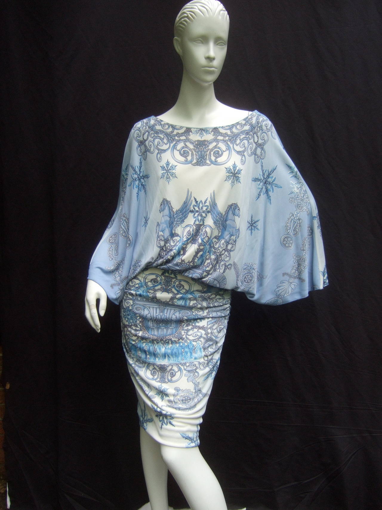 Women's Versace Collection Spectacular Pegasus Design Jersey Knit Dress