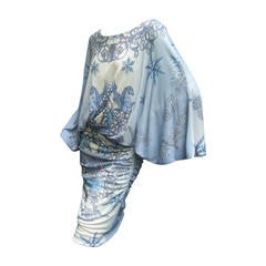 Versace Collection Spectacular Pegasus Design Jersey Knit Dress 6