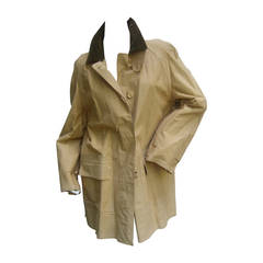 Hermes Paris Womens Mackintosh Field jacket c 1970s