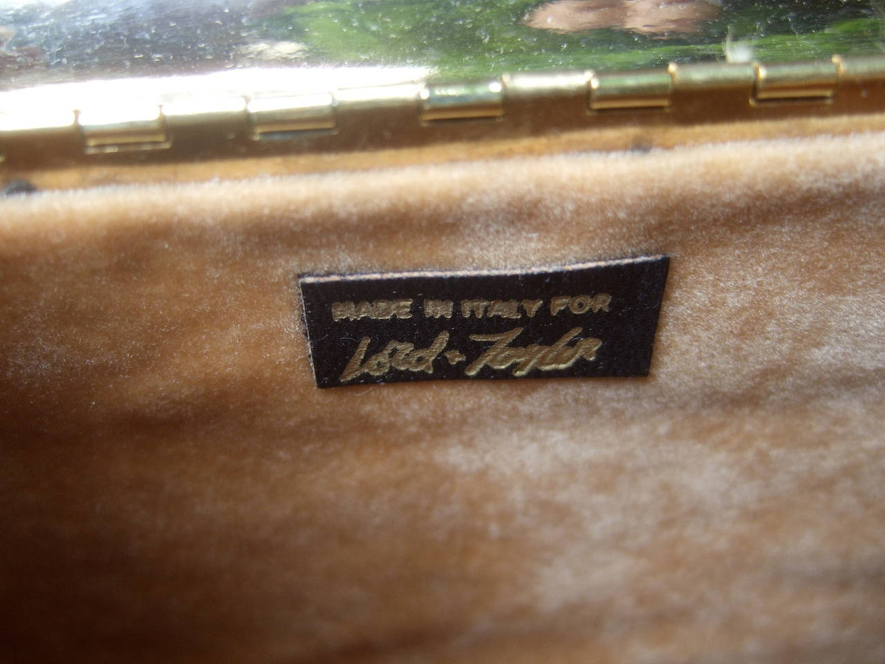 Elegant Gilt Metal Evening Bag Set Made in Italy c 1970 3