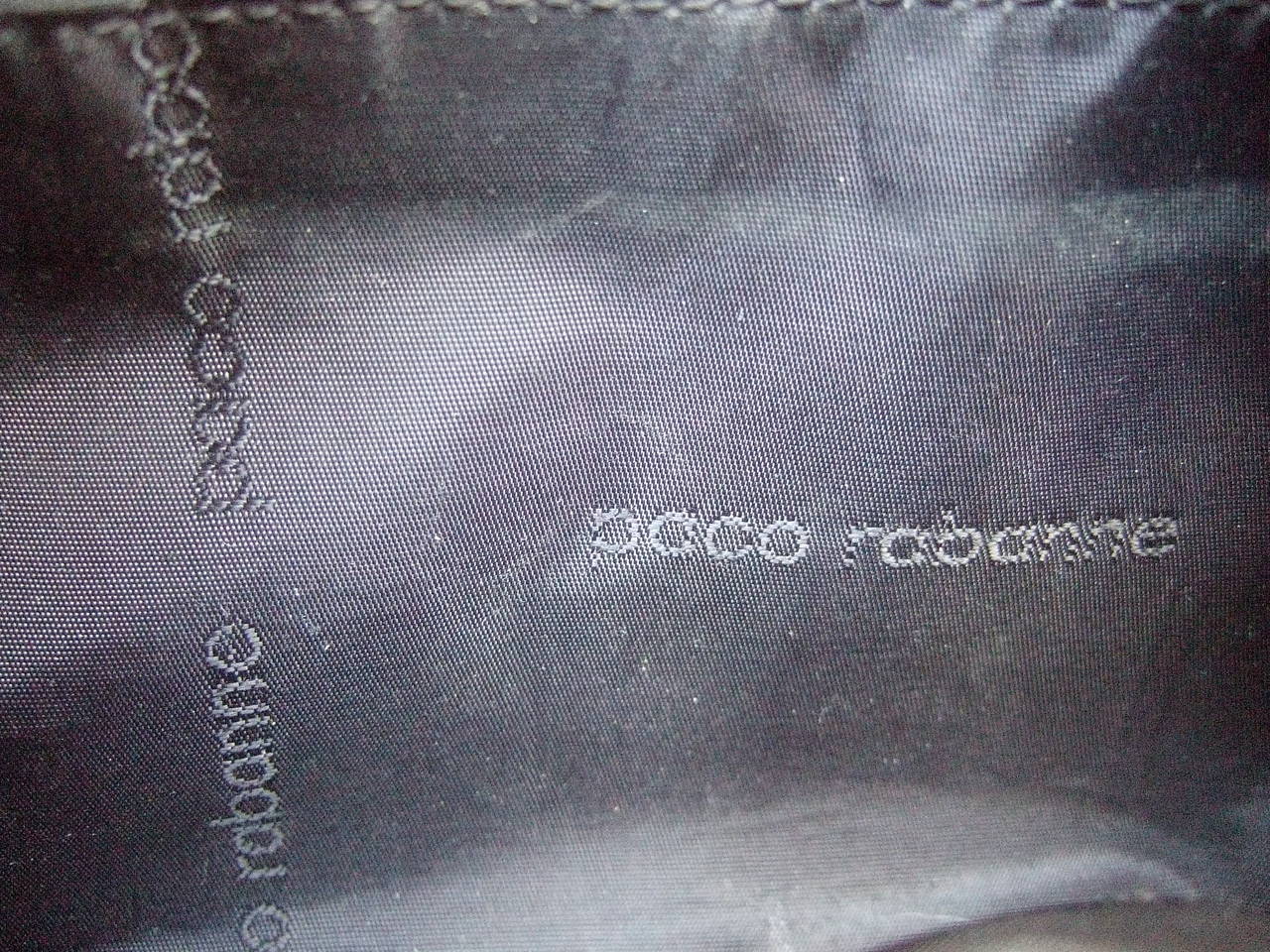Paco Rabanne Paris Black Leather Shoulder Bag 1980s For Sale 2