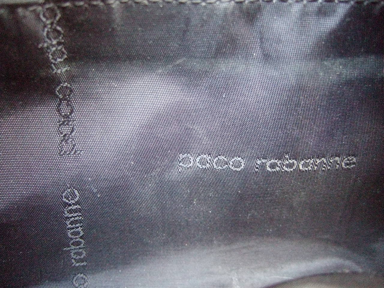 Paco Rabanne Paris Bolso de hombro de cuero negro Años 80 en venta 1