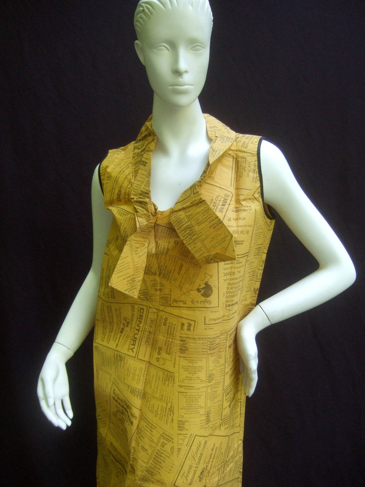 paper dresses 1960s for sale