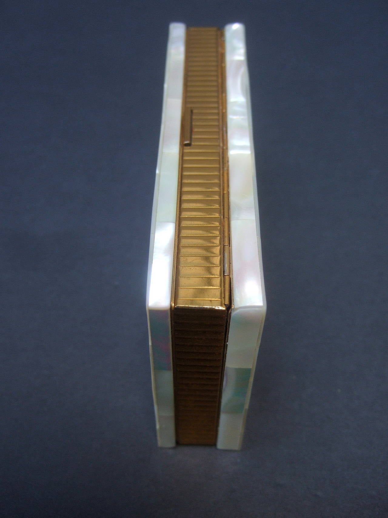 Opulent Mother of Pearl Compact Cigarette Case Clutch 1