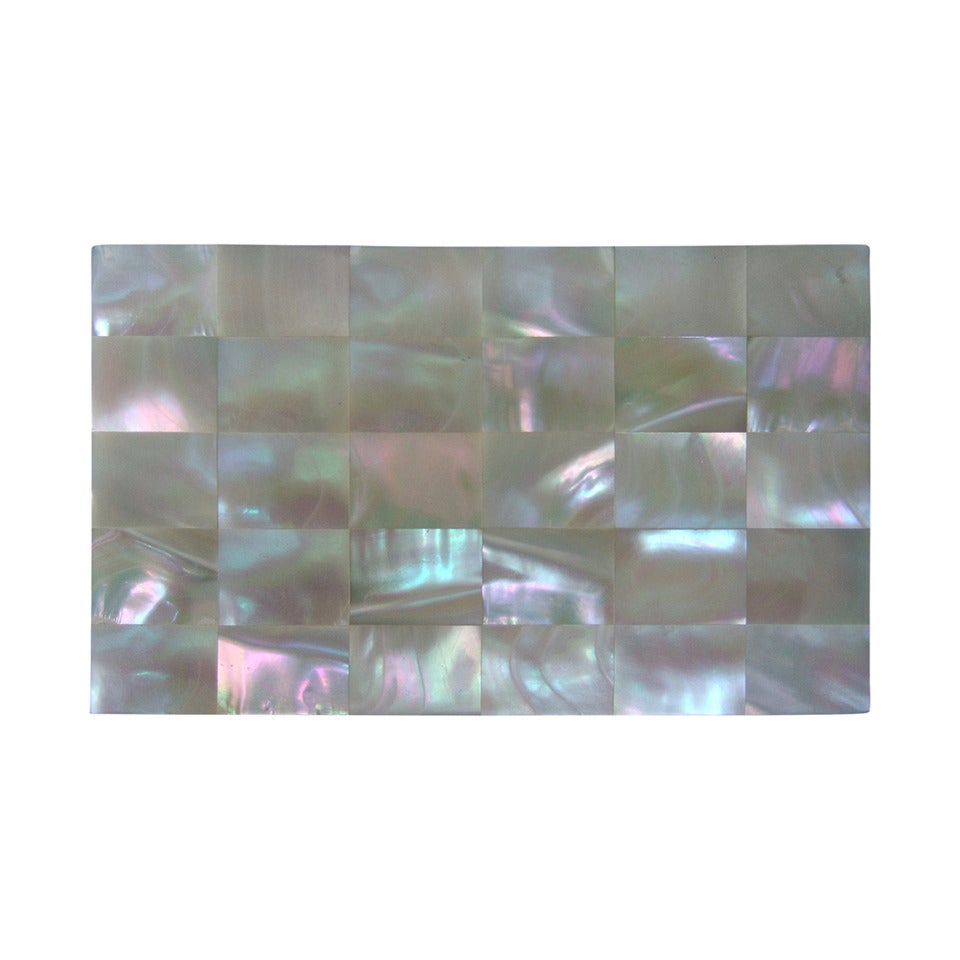 Opulent Mother of Pearl Compact Cigarette Case Clutch