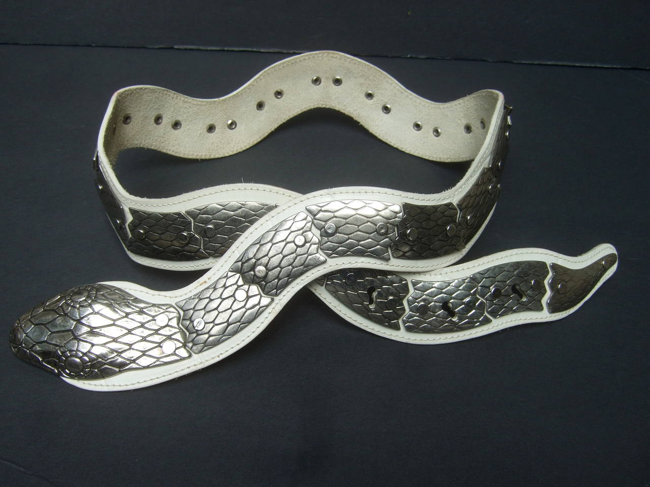 silver snake belt