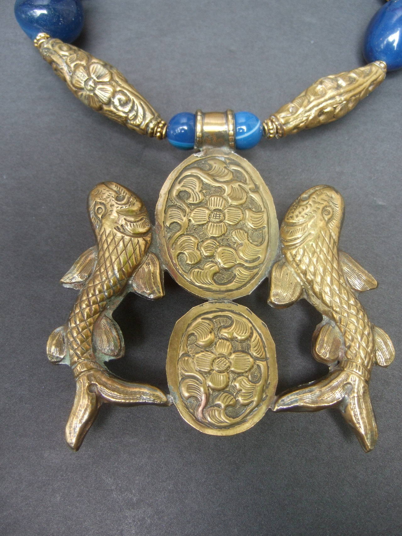 Exotic Artisan Nepalese Glass Stone Choker Necklace 4