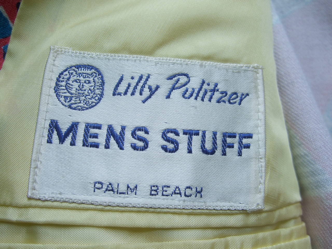 Lilly Pulitzer Men's Whimsical Print Resort Jacket c 1970s 1