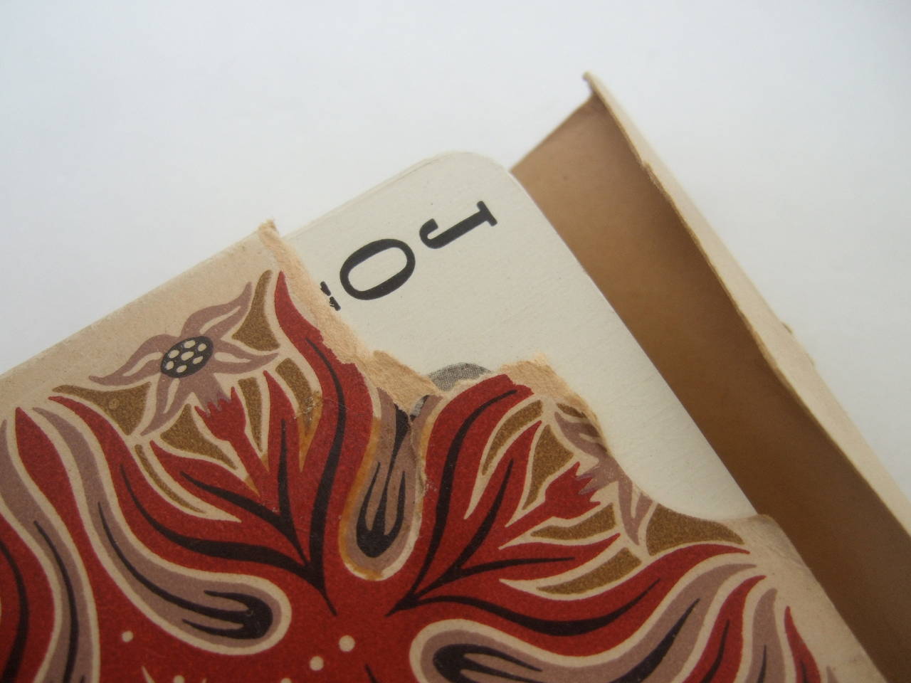 Hermes Paris Deck of Playing Cards in Wood Inlay Card Box c 1970s 2