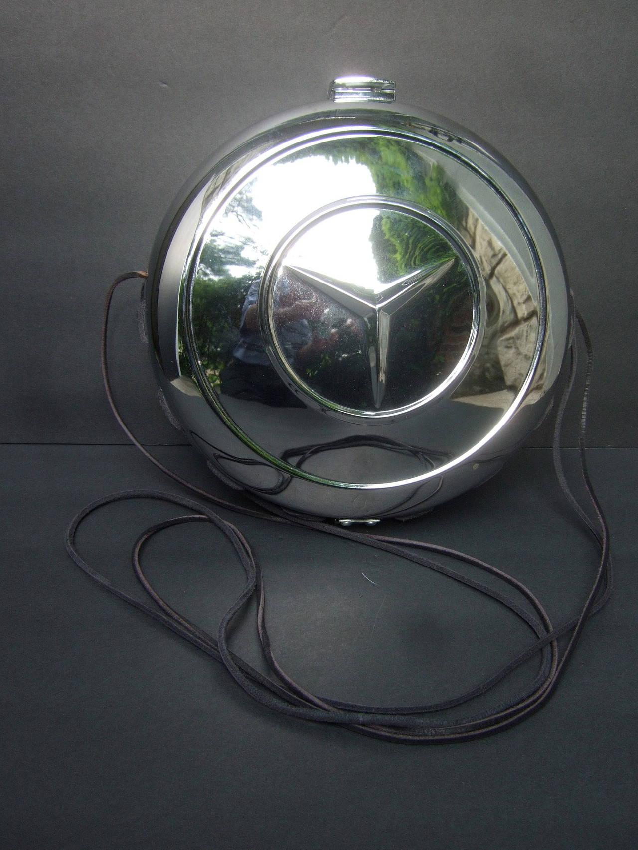 Avant Garde Industrial Mercedes Benz Hub Cap Handbag c 1980 In Excellent Condition In University City, MO