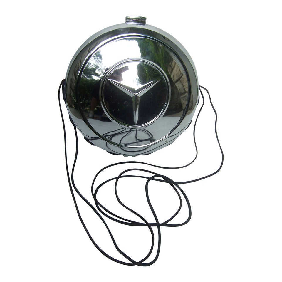 Avant Garde Industrial Mercedes Benz Hub Cap Handbag c 1980