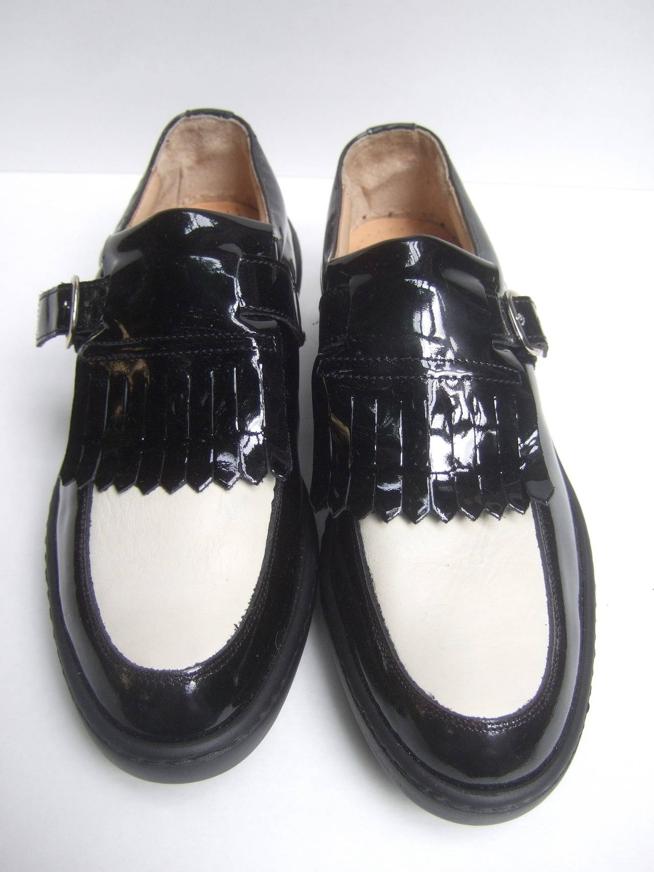 Women's Italian New Patent Leather Brogue Golf Shoes US ...