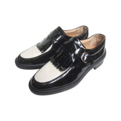Women's Italian New Patent Leather Brogue Golf Shoes US Size 7.5
