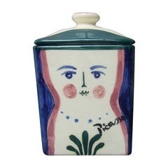 Picasso for Pidilla Pottery Ceramic Jar Made in Mexico 1944