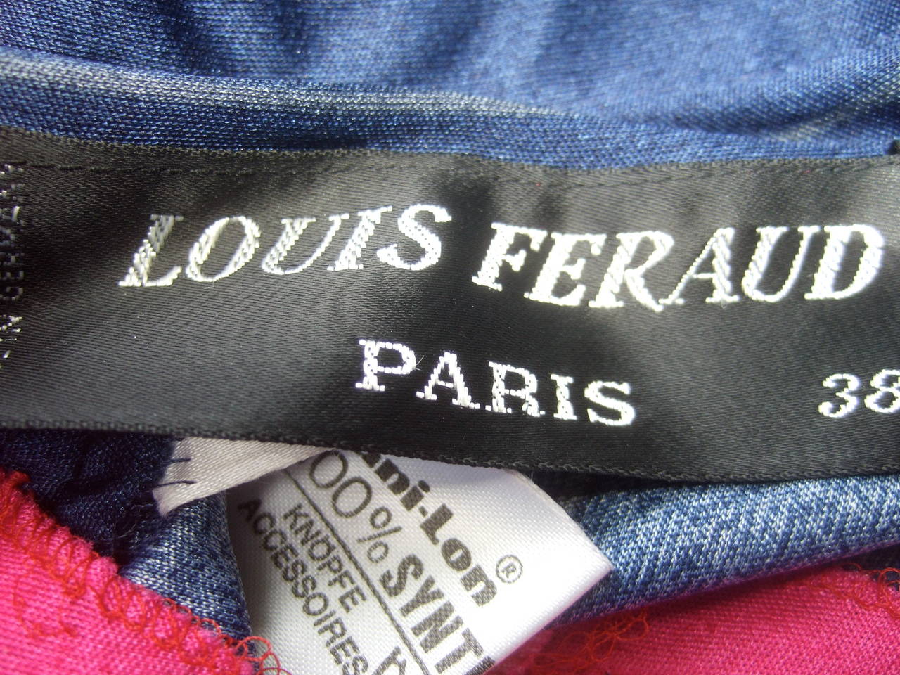 Louis Feraud Paris Fabulous Mod Jersey Knit Print Maxi Gown c 1960s 5
