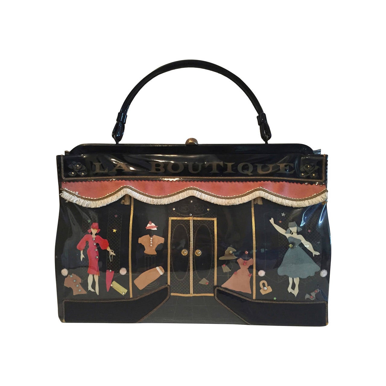 Wonderful 1950's Soure New York LA Scene Bag