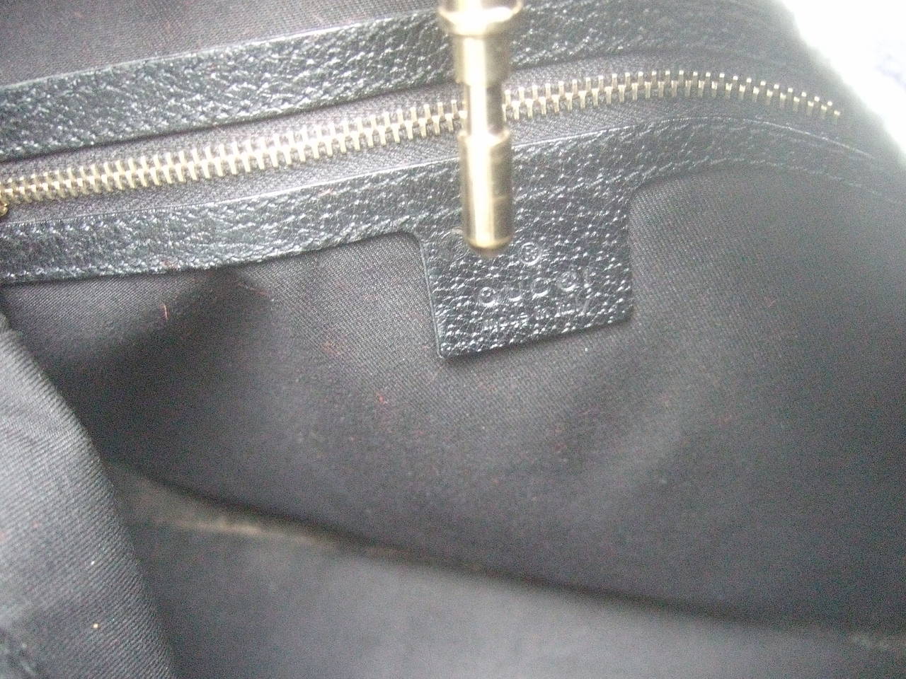 Gucci Italy Iconic Devore Jackie O Piston Handbag 4