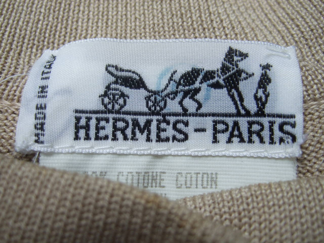 Hermes Paris Luxurious Silk Panel Cardigan Size 46 5