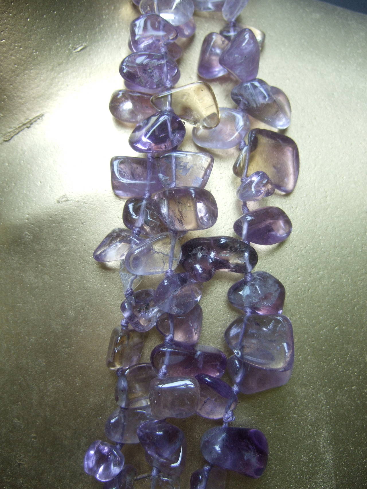 Exotic Amethyst Sliced Agate Artisan Necklace 5